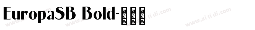 EuropaSB Bold字体转换